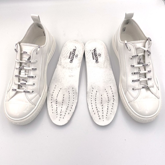 Authentic Valentino Garavani VLTN Patent Giggies Low Top Sneakers - Picture 12 of 15